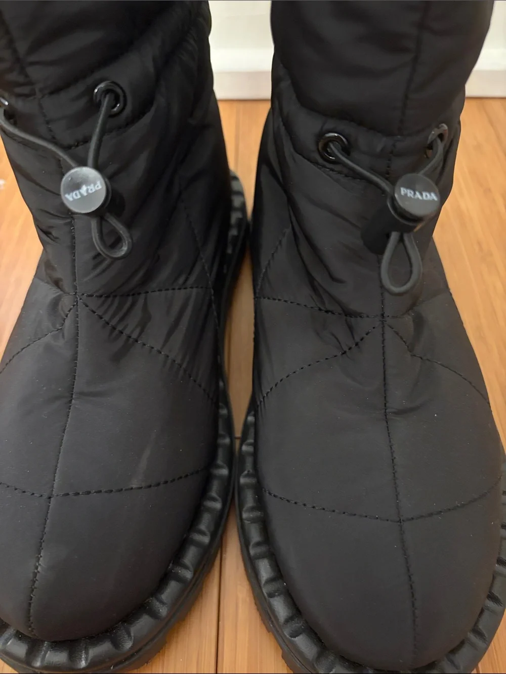 Prada  Quilted Black snow Winter Boots